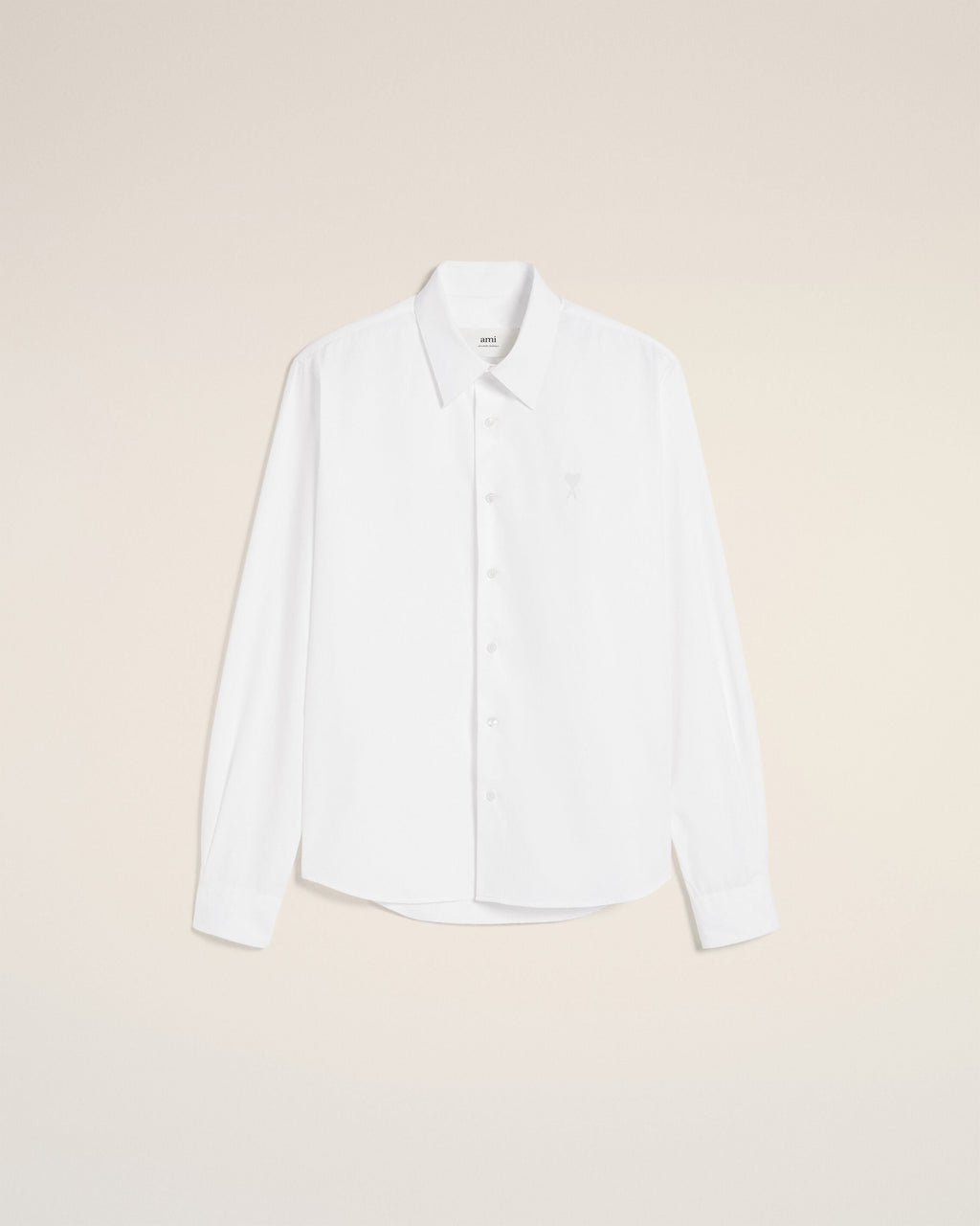 White Cotton Ami de Coeur Classic Shirt