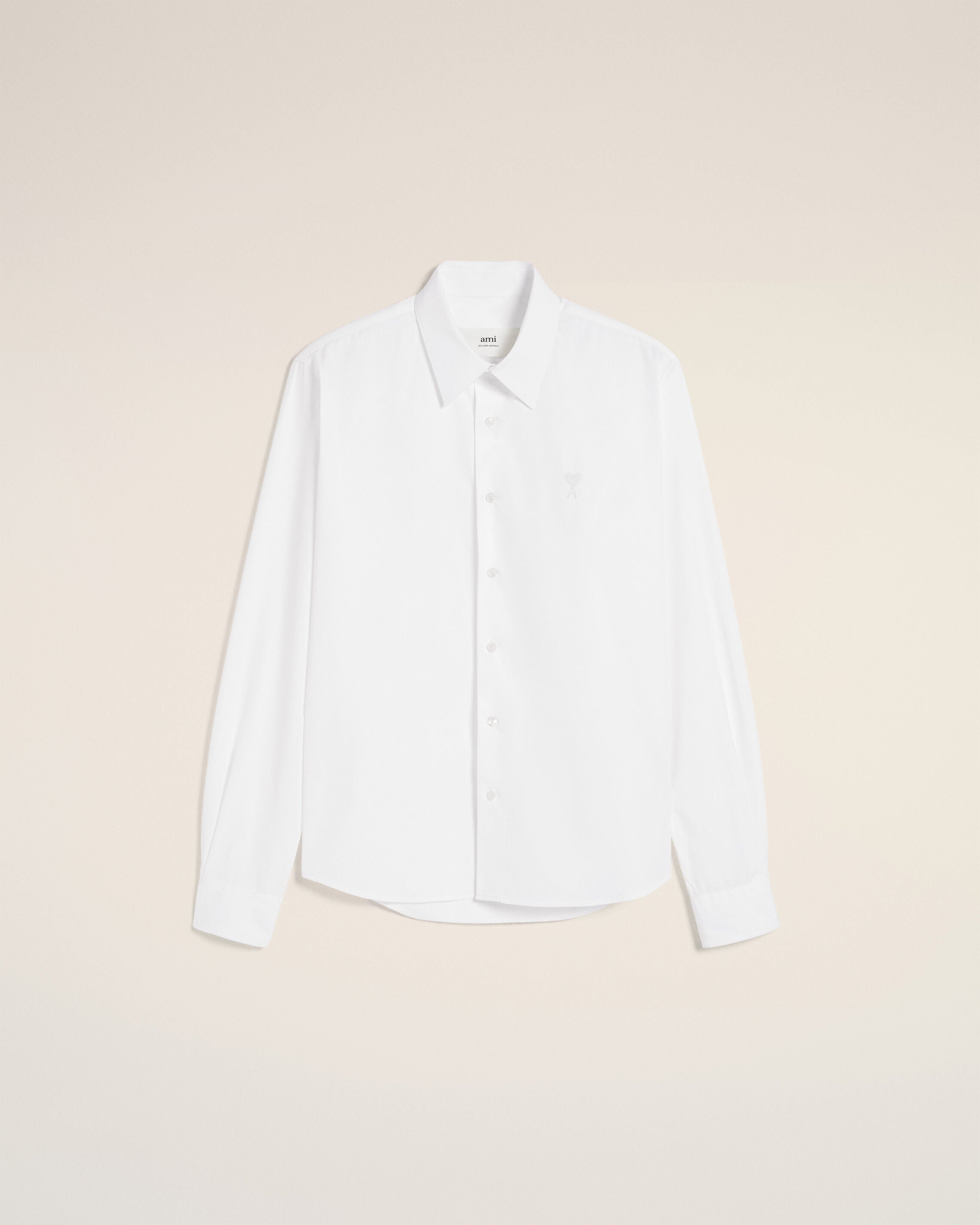 White Cotton Ami de Coeur Classic Shirt