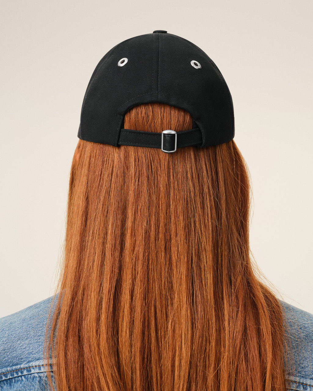 Black Cotton Ami De Coeur Embroidery Cap