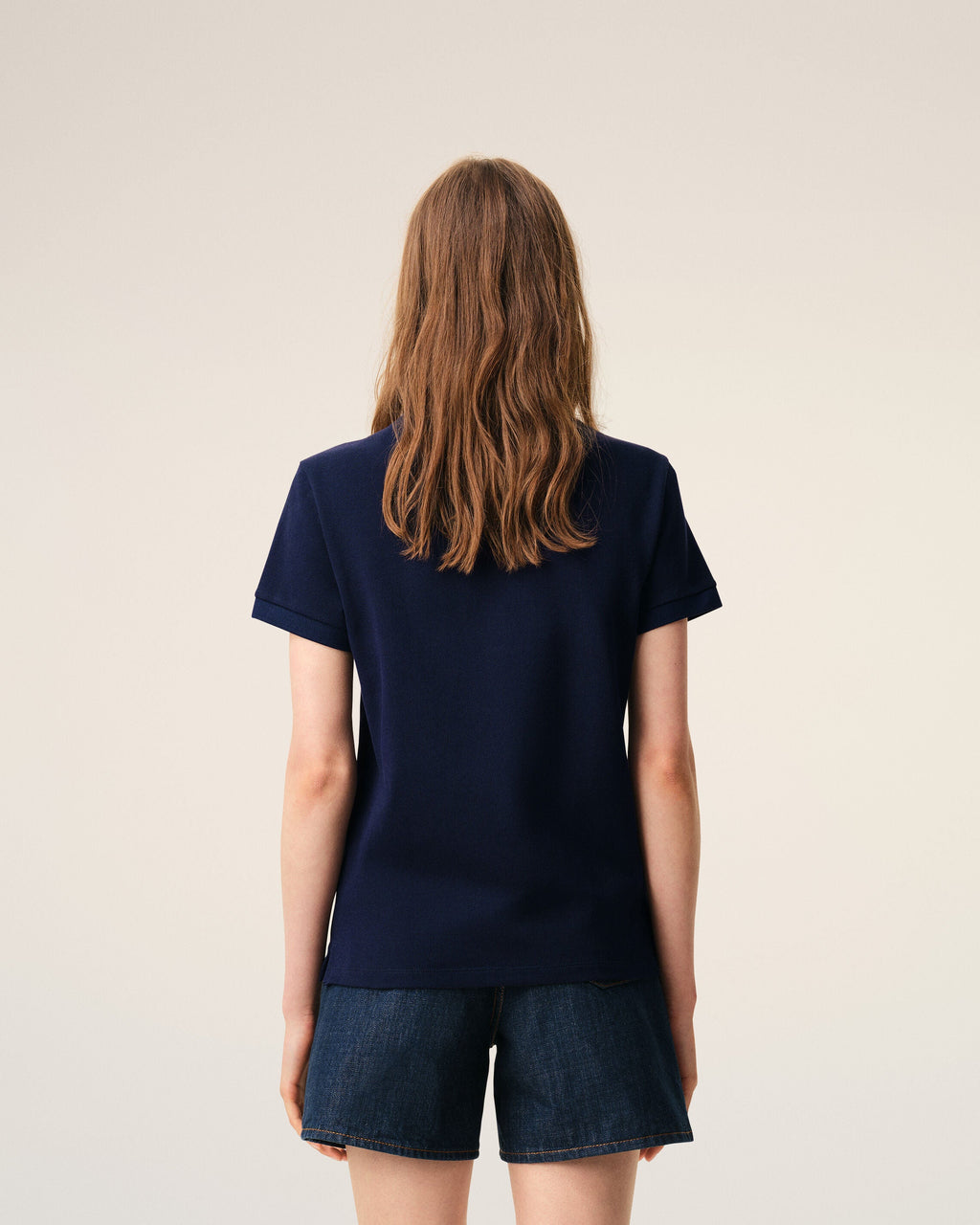 Blue Cotton Red Ami De Coeur Polo Shirt