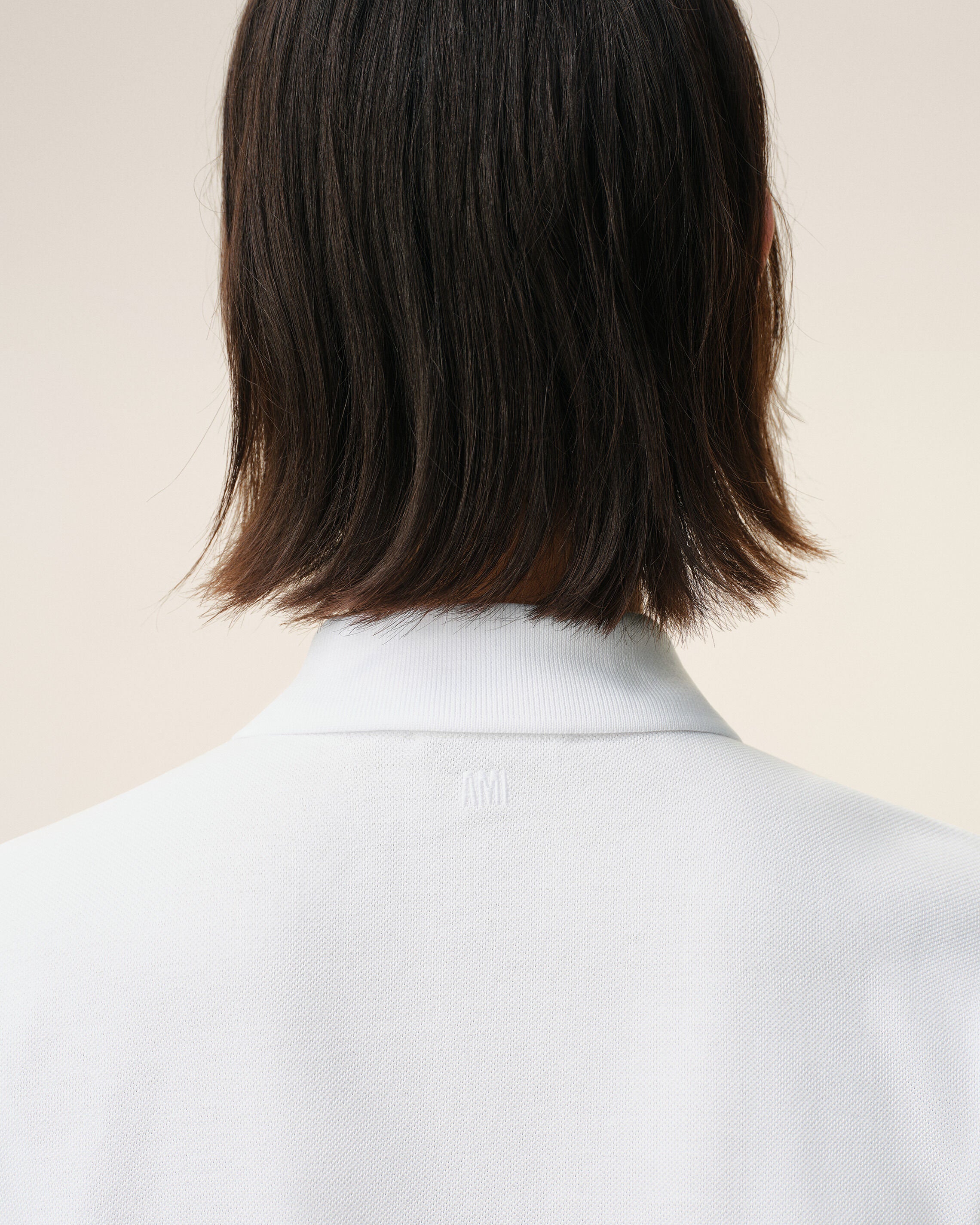 White Cotton Red Ami De Coeur Polo Shirt