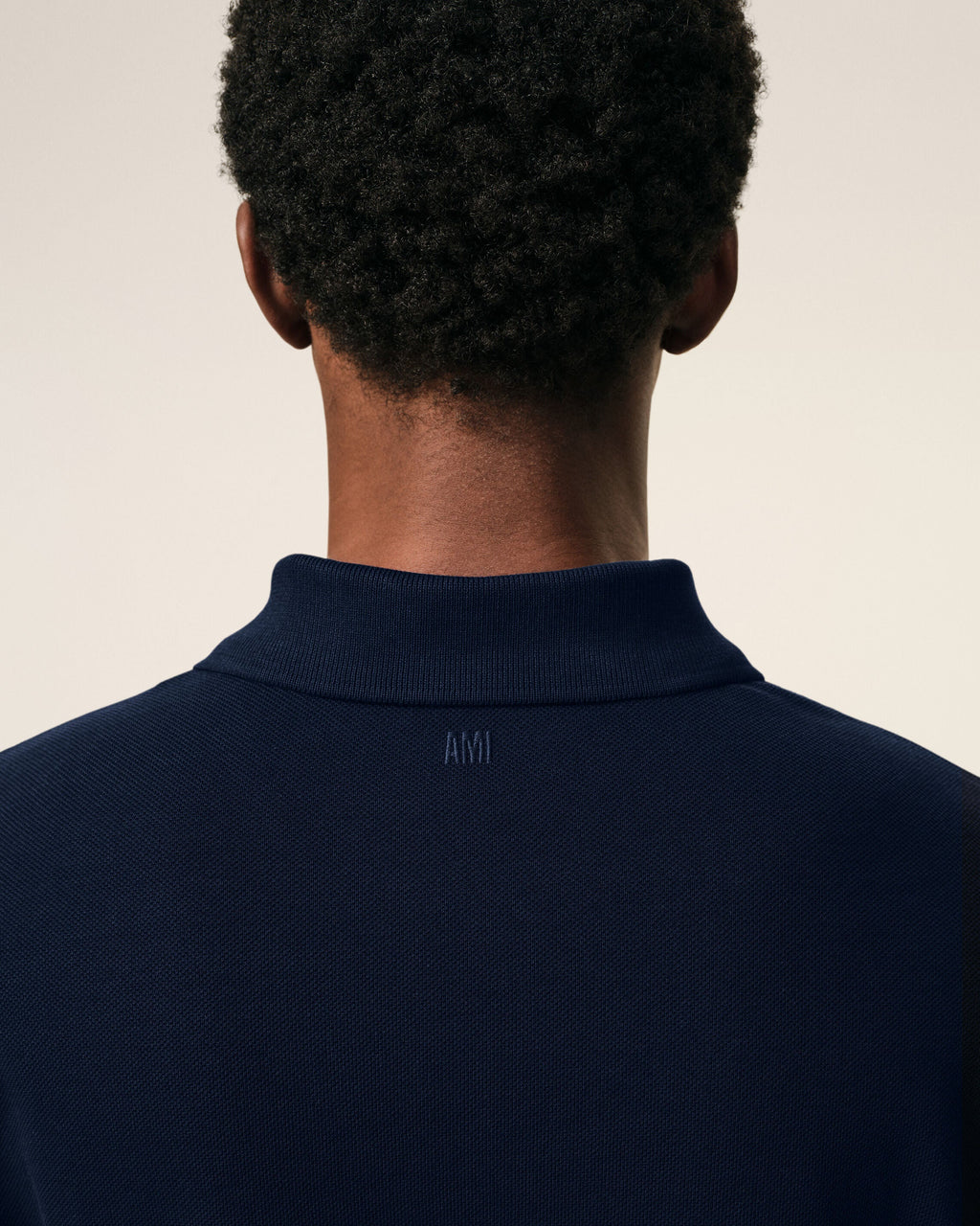 Blue Cotton Red Ami De Coeur Polo Shirt