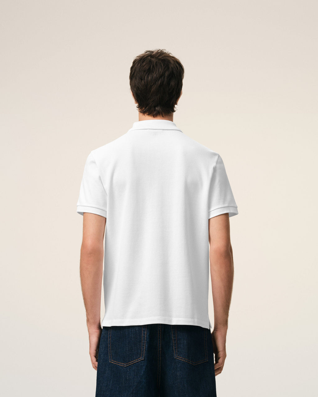 White Cotton Red Ami De Coeur Polo Shirt