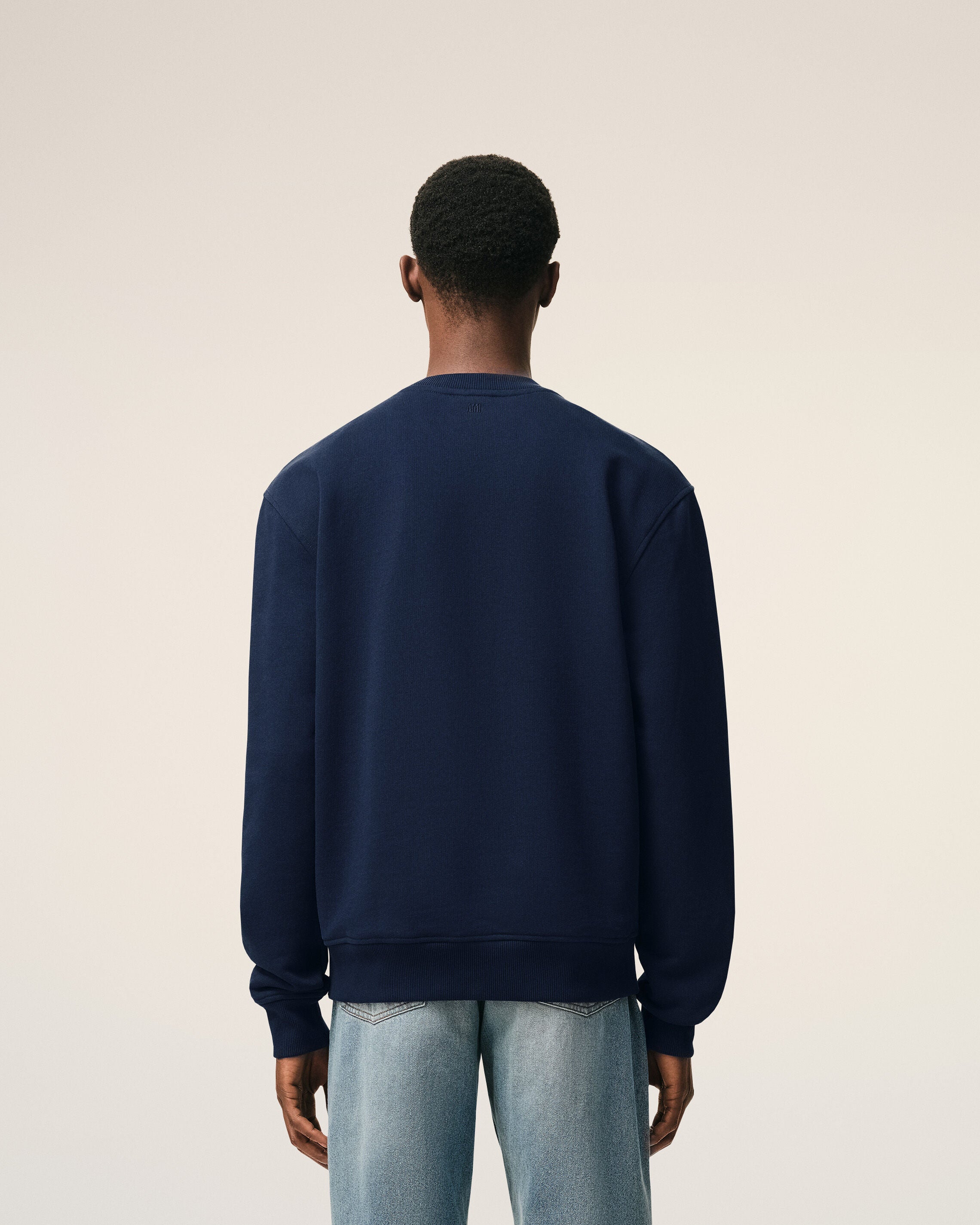 Blue Cotton Red Ami De Coeur Sweatshirt