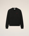 Black Cotton Red Ami De Coeur Sweatshirt