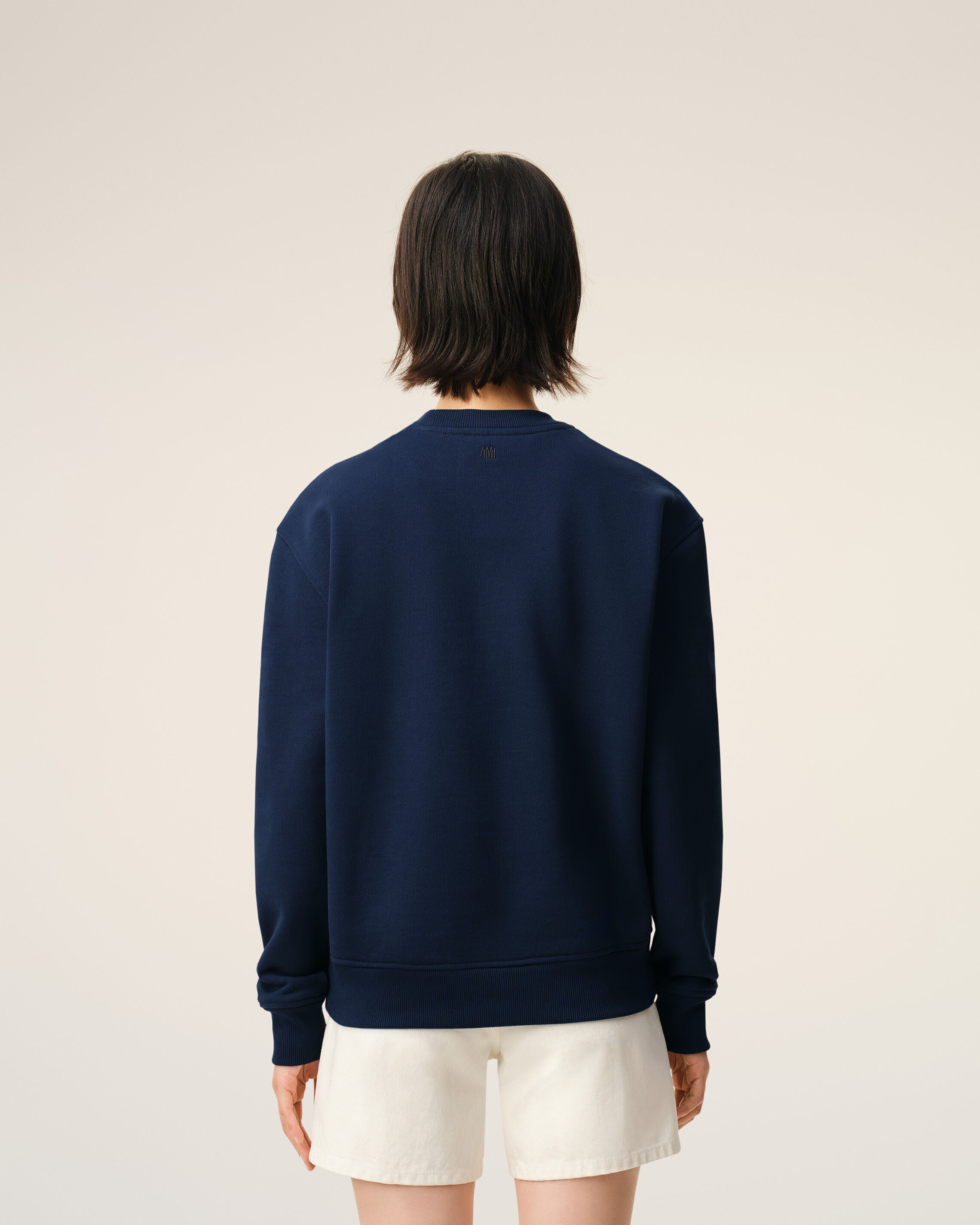 Blue Cotton Red Ami De Coeur Sweatshirt
