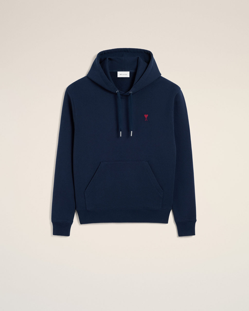 Blue Cotton Red Ami De Coeur Hoodie