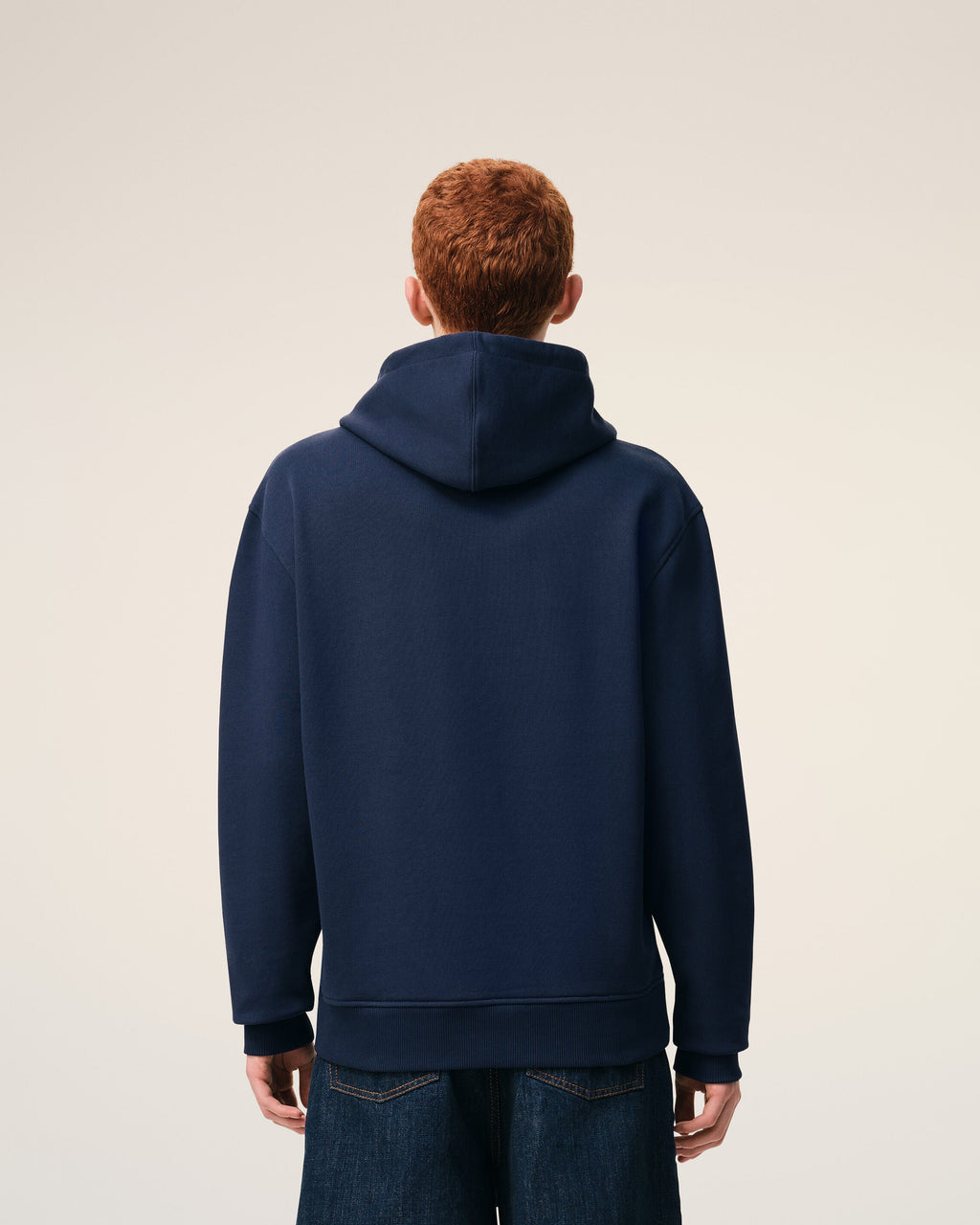 Blue Cotton Red Ami De Coeur Hoodie