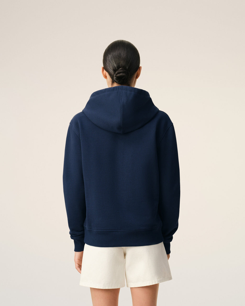 Blue Cotton Red Ami De Coeur Zipped Hoodie