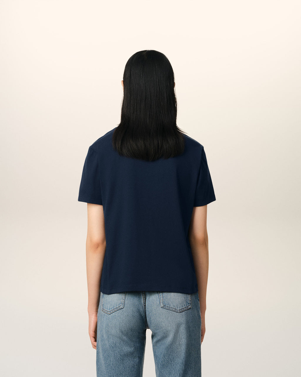 Navy Cotton Ami de Coeur T-Shirt