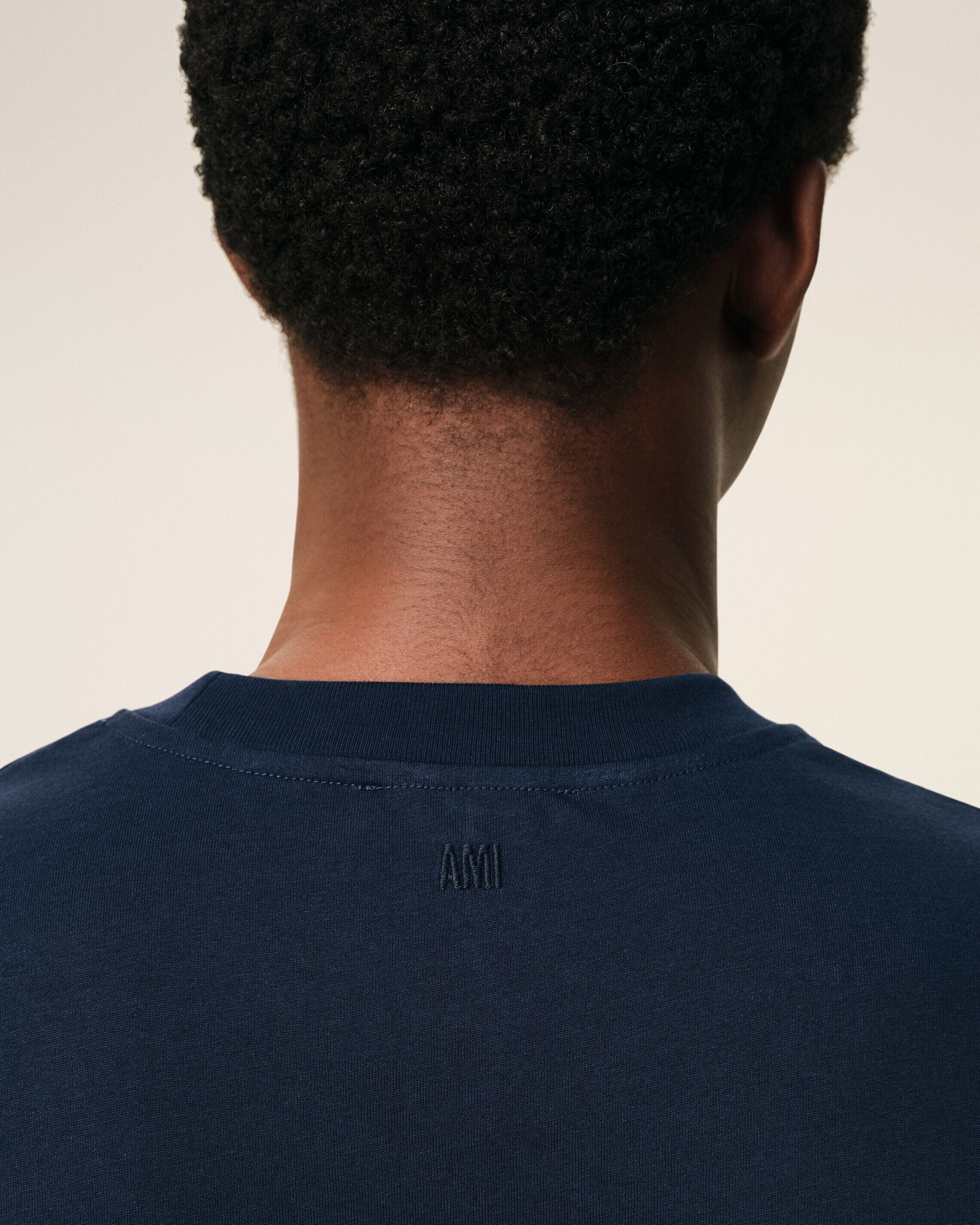 Blue Cotton Red Ami De Coeur Tshirt
