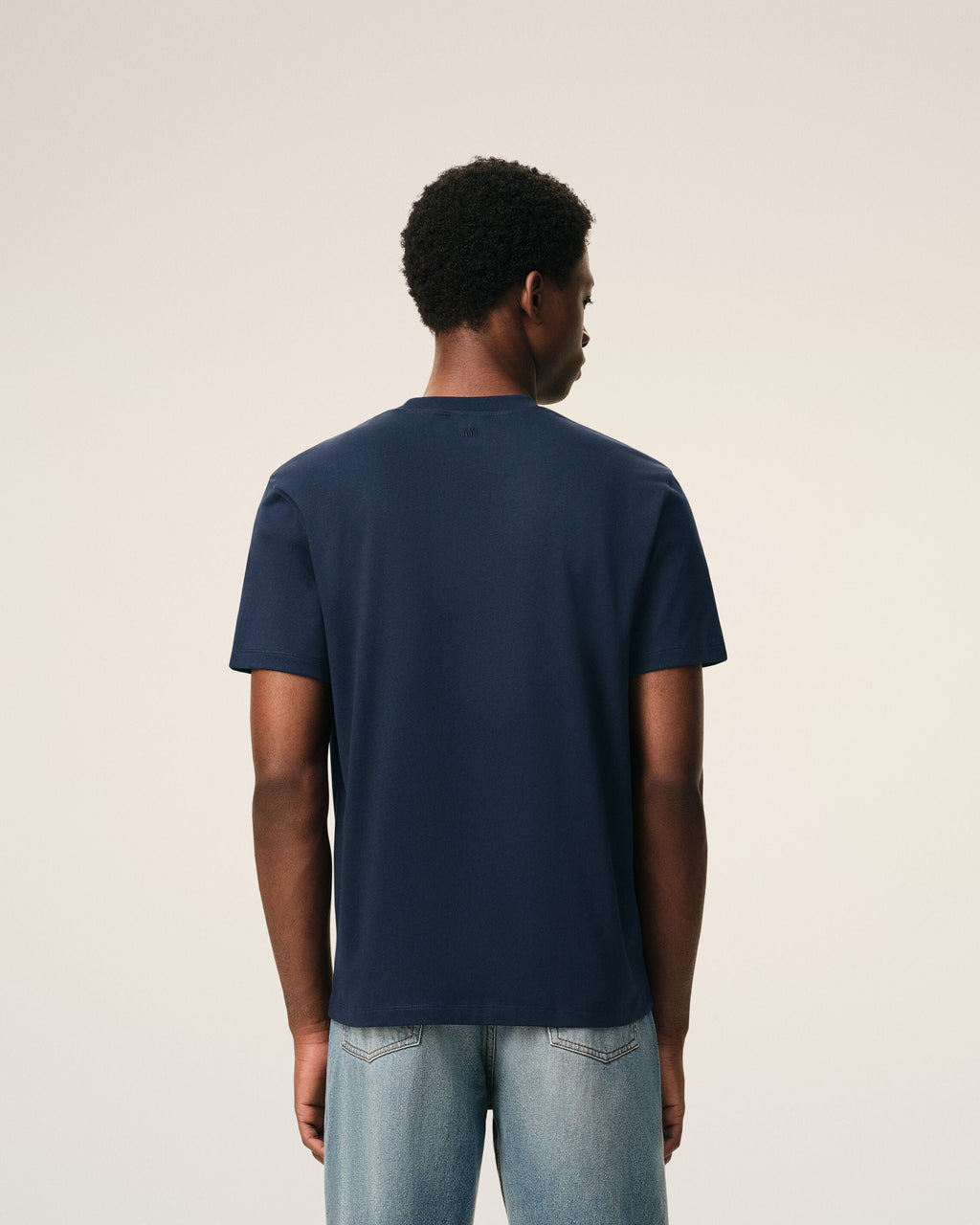 Blue Cotton Red Ami De Coeur Tshirt