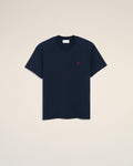 Blue Cotton Red Ami De Coeur Tshirt
