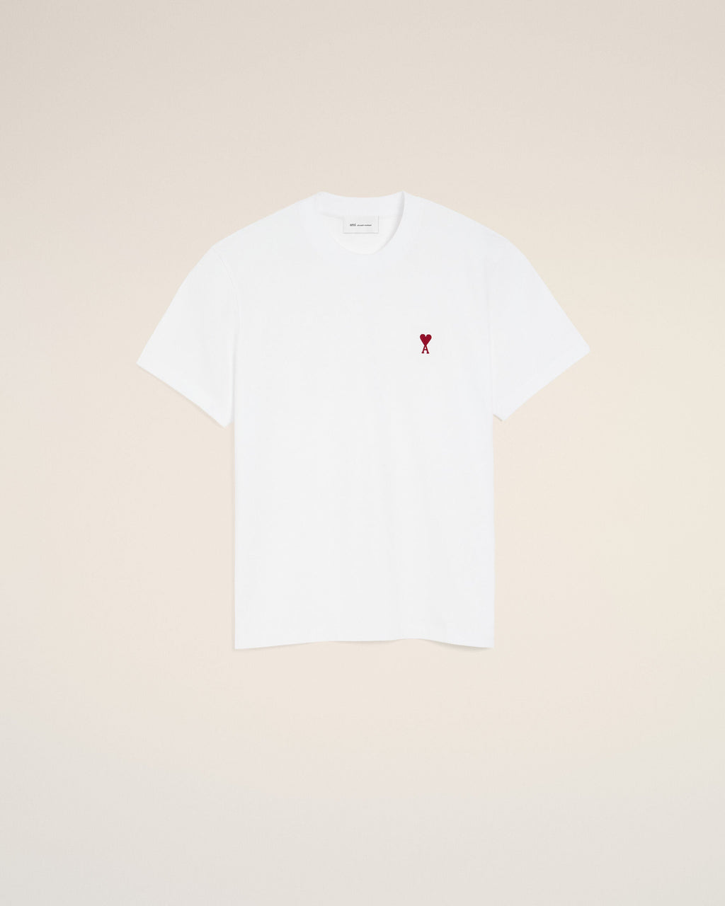 White Cotton Red Ami De Coeur Tshirt