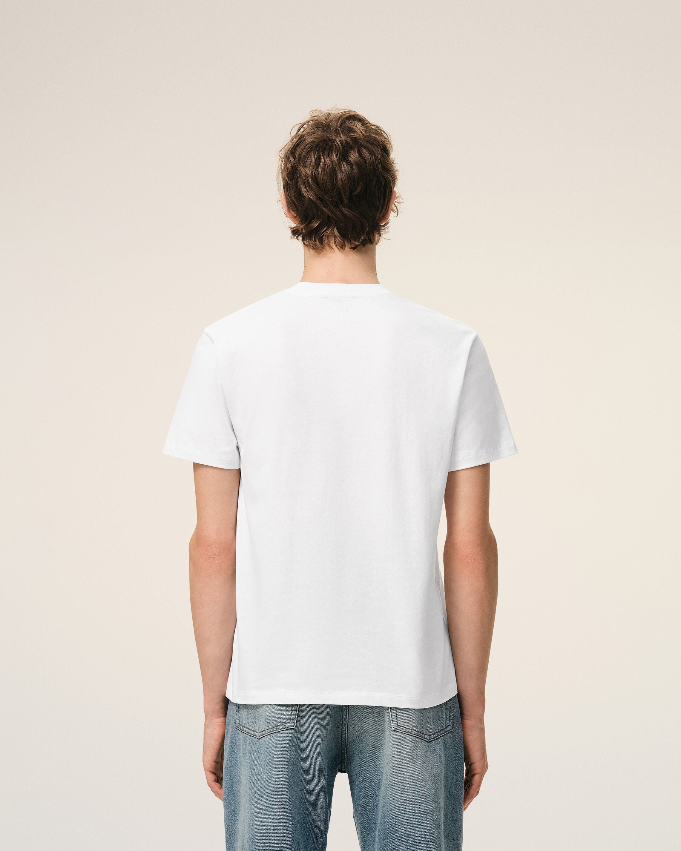 White Cotton Red Ami De Coeur Tshirt