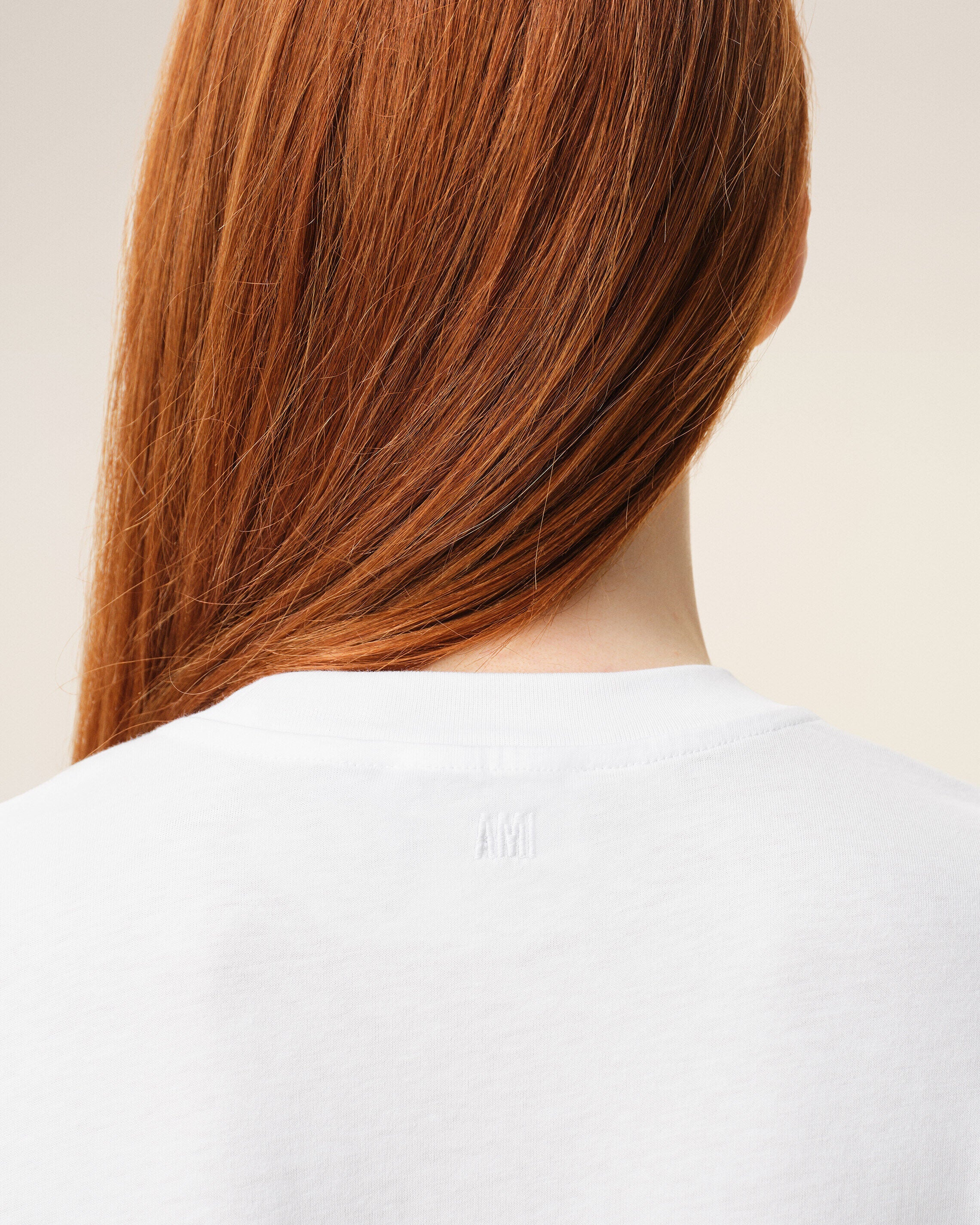 White Cotton Red Ami De Coeur Tshirt