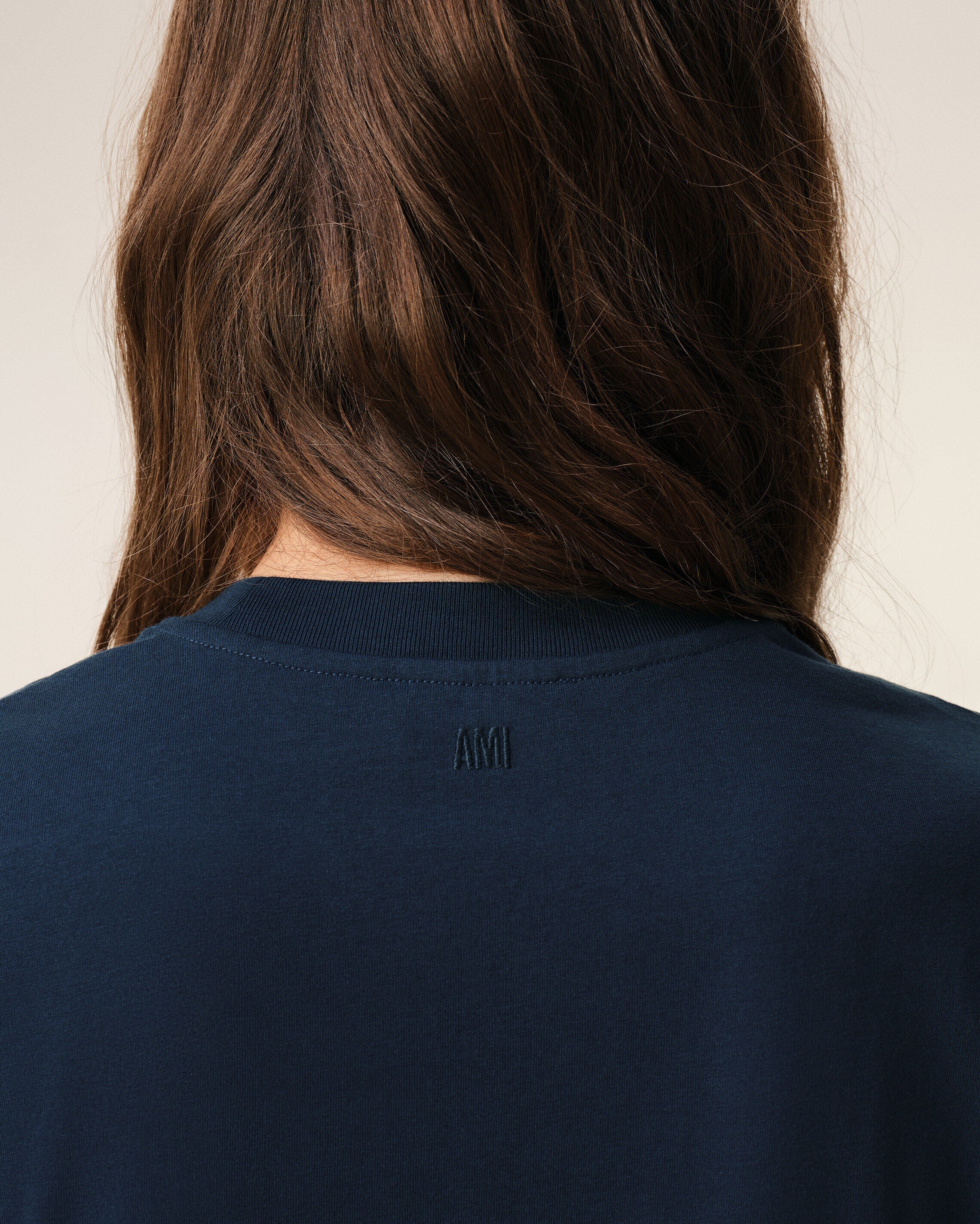 Blue Cotton Red Ami De Coeur Tshirt