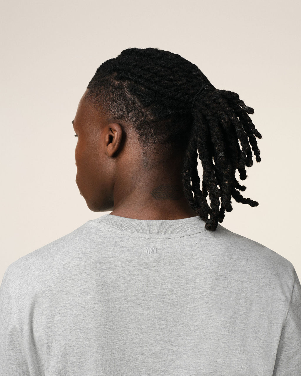 Grey Cotton Ami de Coeur Long Sleeves T-Shirt