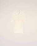White Knit Short Sleeves Polo
