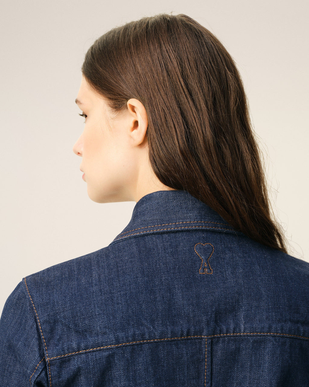 Blue Cotton Sharp Collar Shirt