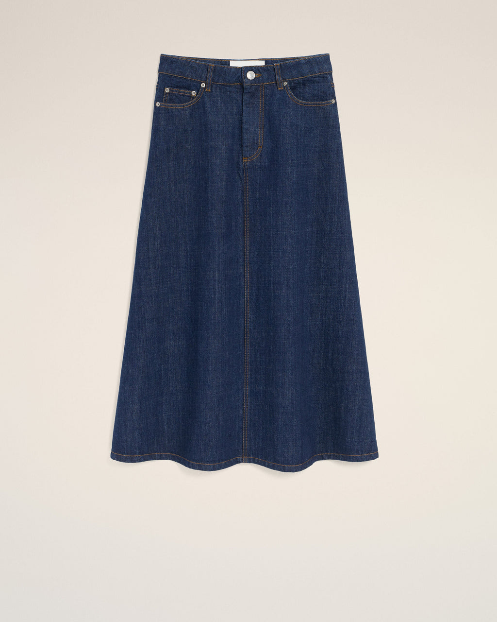Blue Cotton Long Skirt