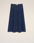 Blue Cotton Long Skirt