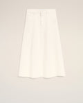 White Denim Long Skirt