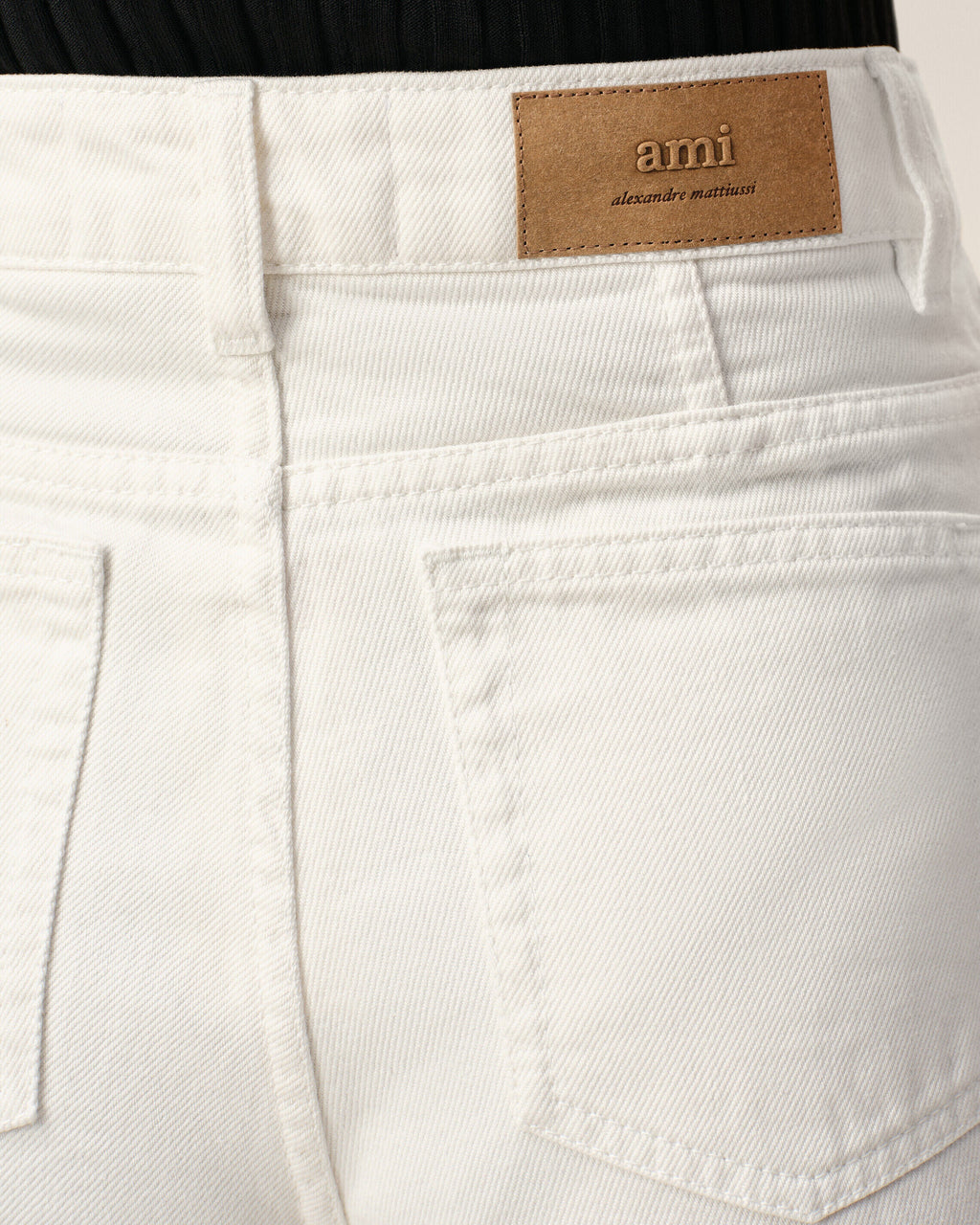 White Cotton Shorts With Ami Paris Heritage Label