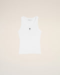 White Cotton Ami De Coeur Tanktop