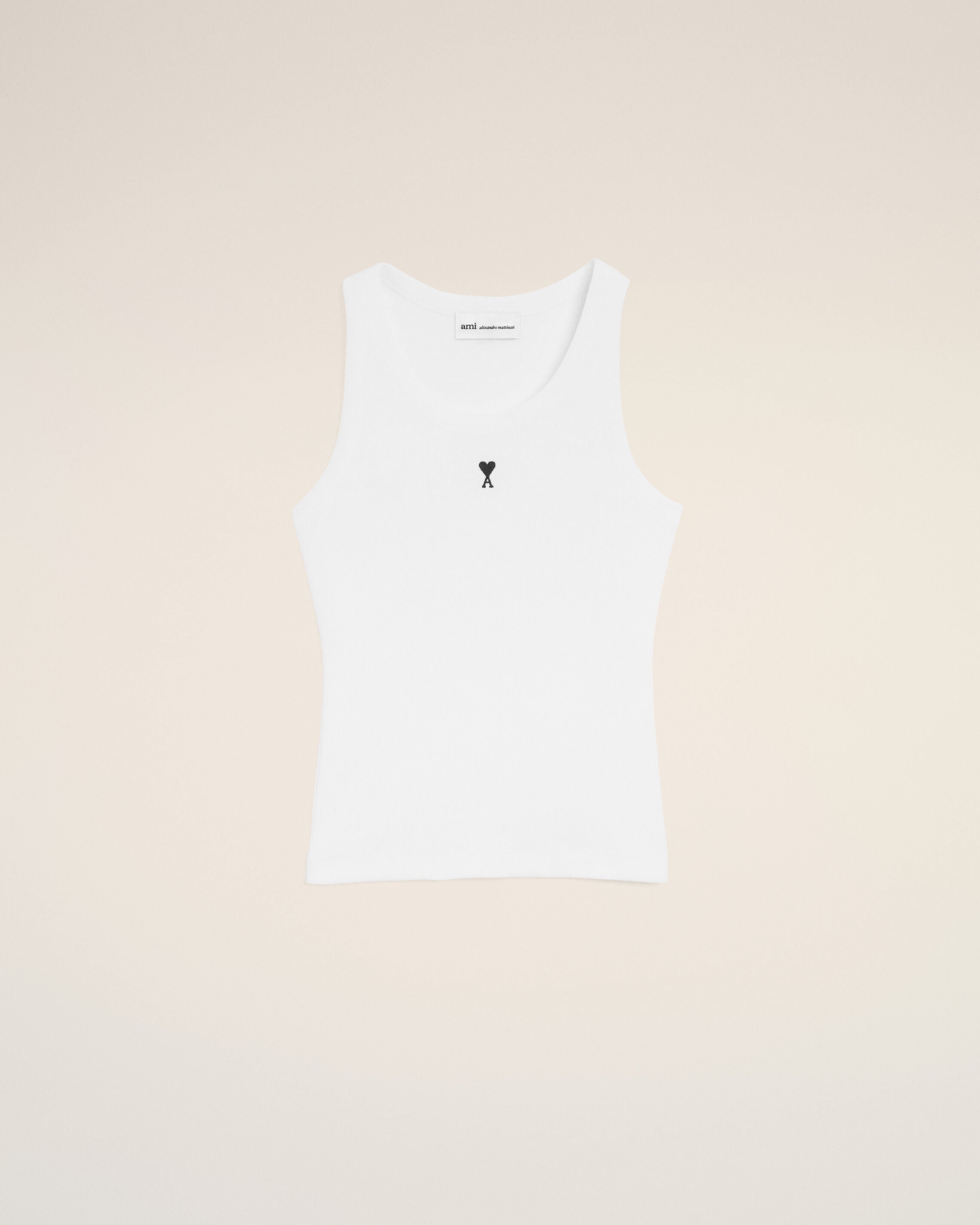 White Cotton Ami De Coeur Tanktop