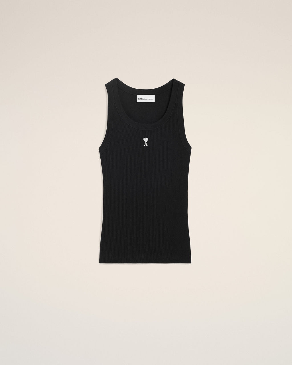 Black Cotton Ami De Coeur Tanktop