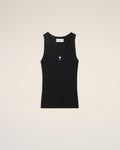 Black Cotton Ami De Coeur Tanktop