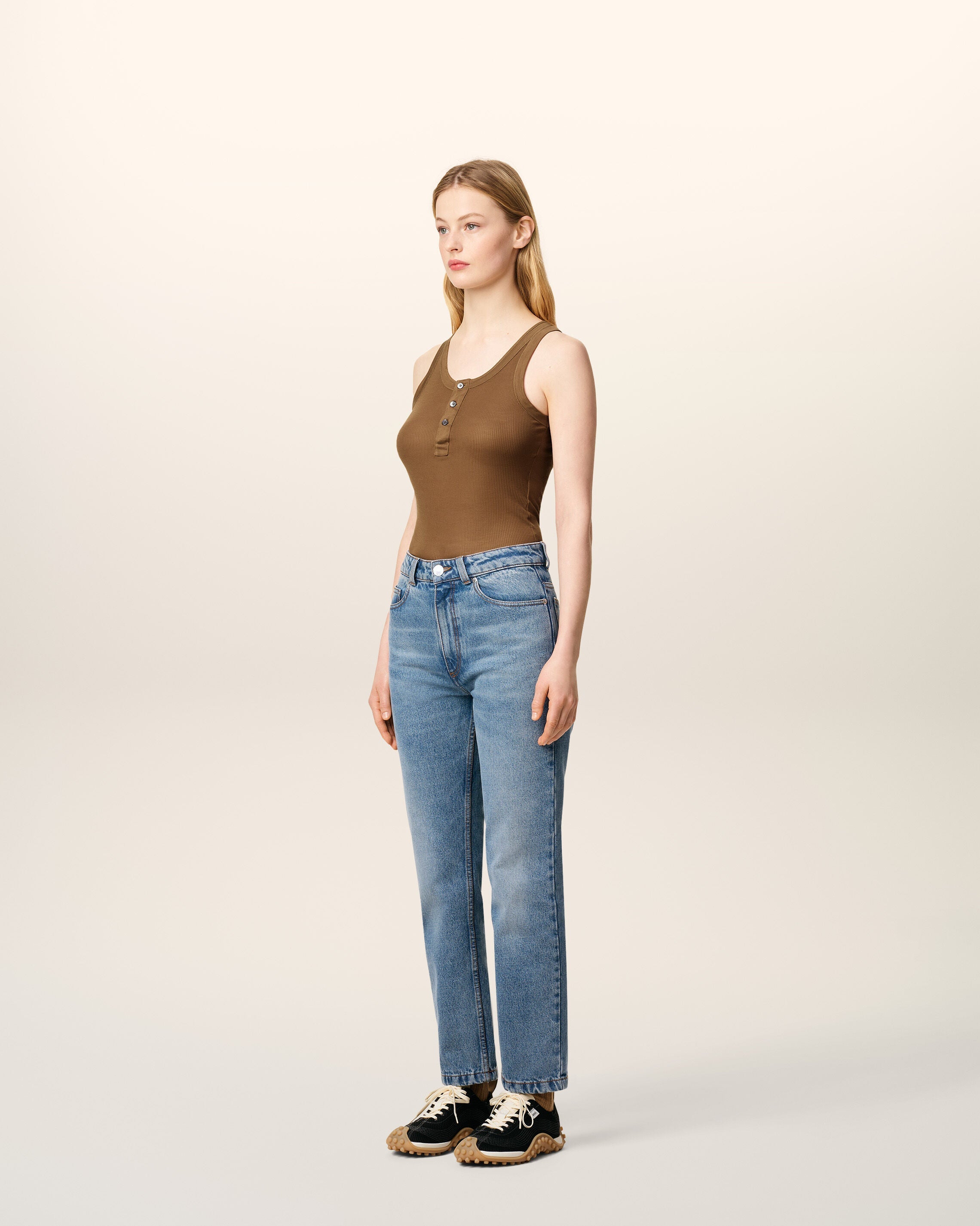 Blue Cotton Classic Fit Jeans