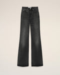Black Cotton Flare Fit Jeans