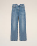 Blue Cotton Large Fit Jeans