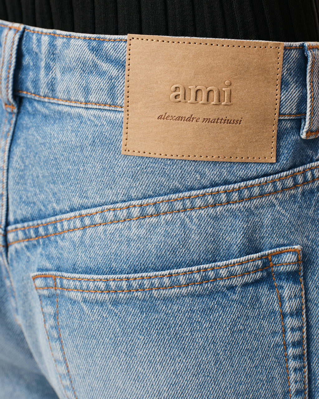 Blue Cotton Large Fit Jeans