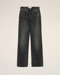 Black Cotton Large Fit Jeans