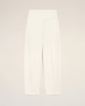 White Cotton Wrapped Belted Ballon Fit Jeans