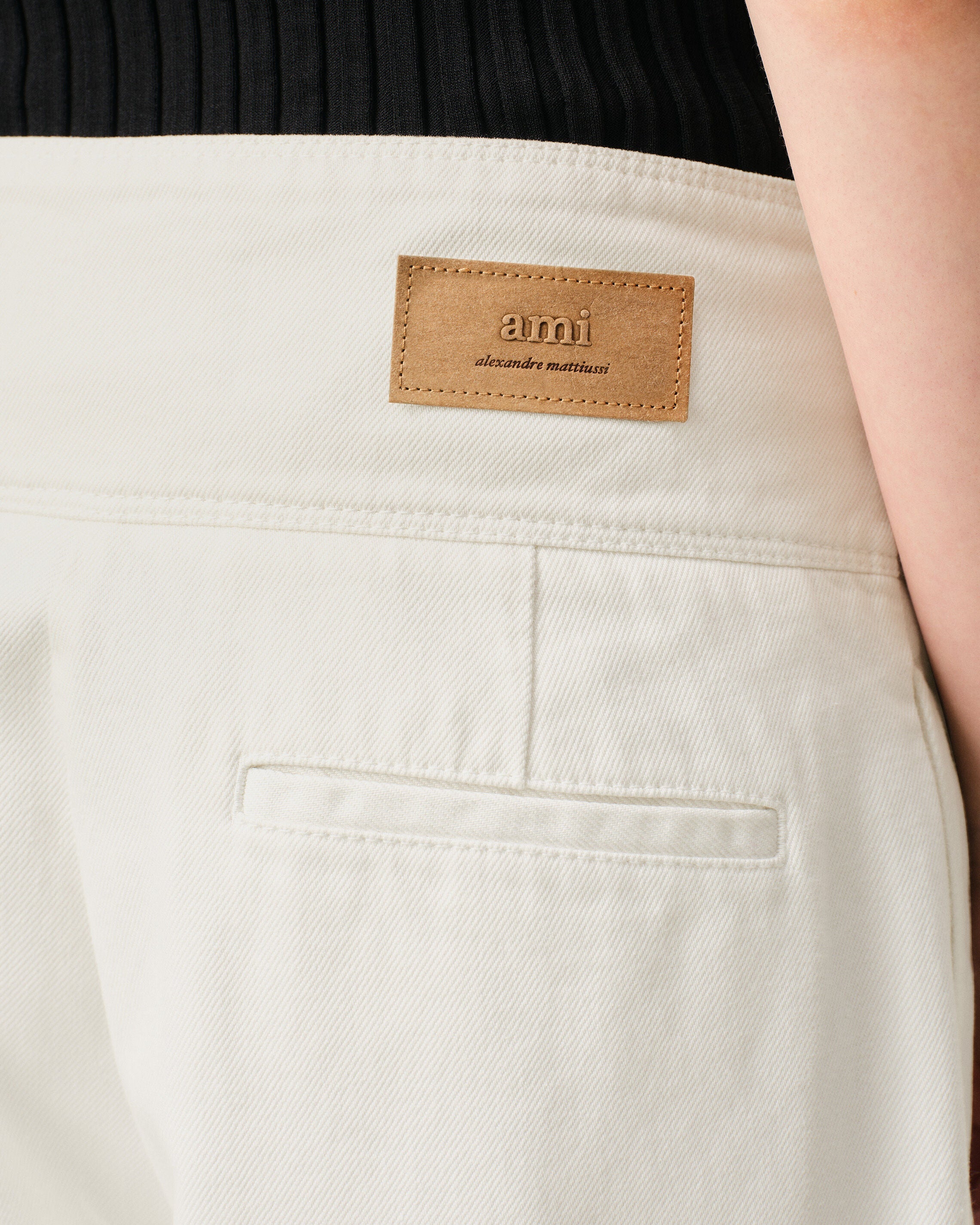 White Cotton Wrapped Belted Ballon Fit Jeans