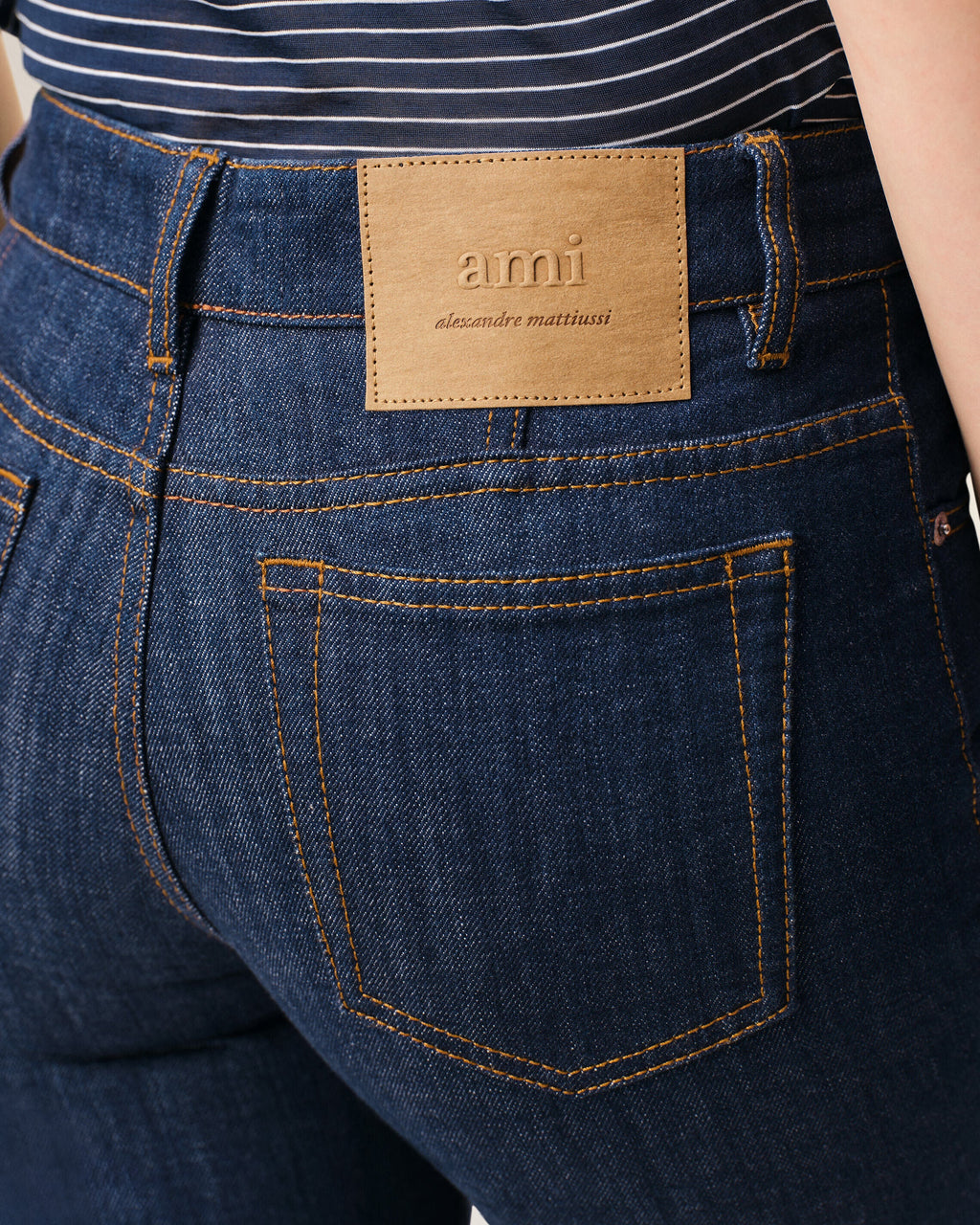 Blue Cotton Bootcut Fit Jeans