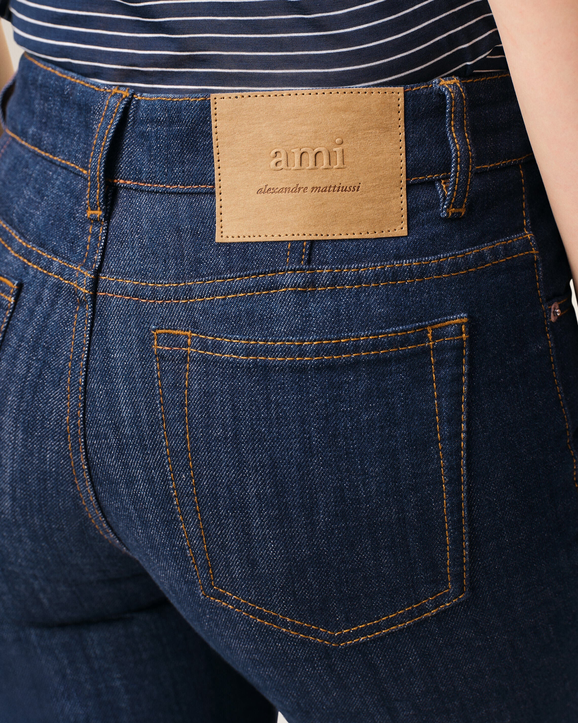 Blue Cotton Bootcut Fit Jeans