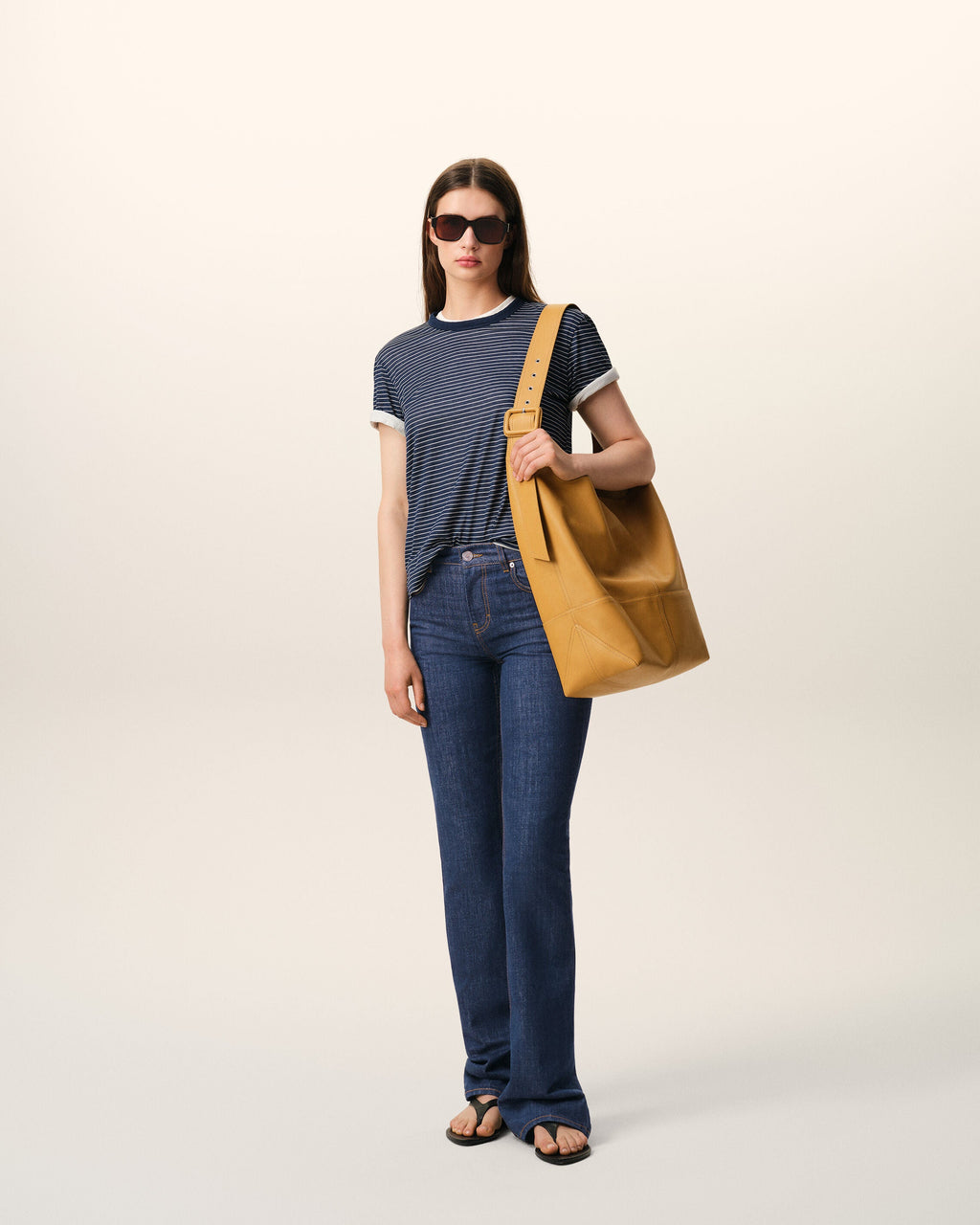 Blue Cotton Bootcut Fit Jeans
