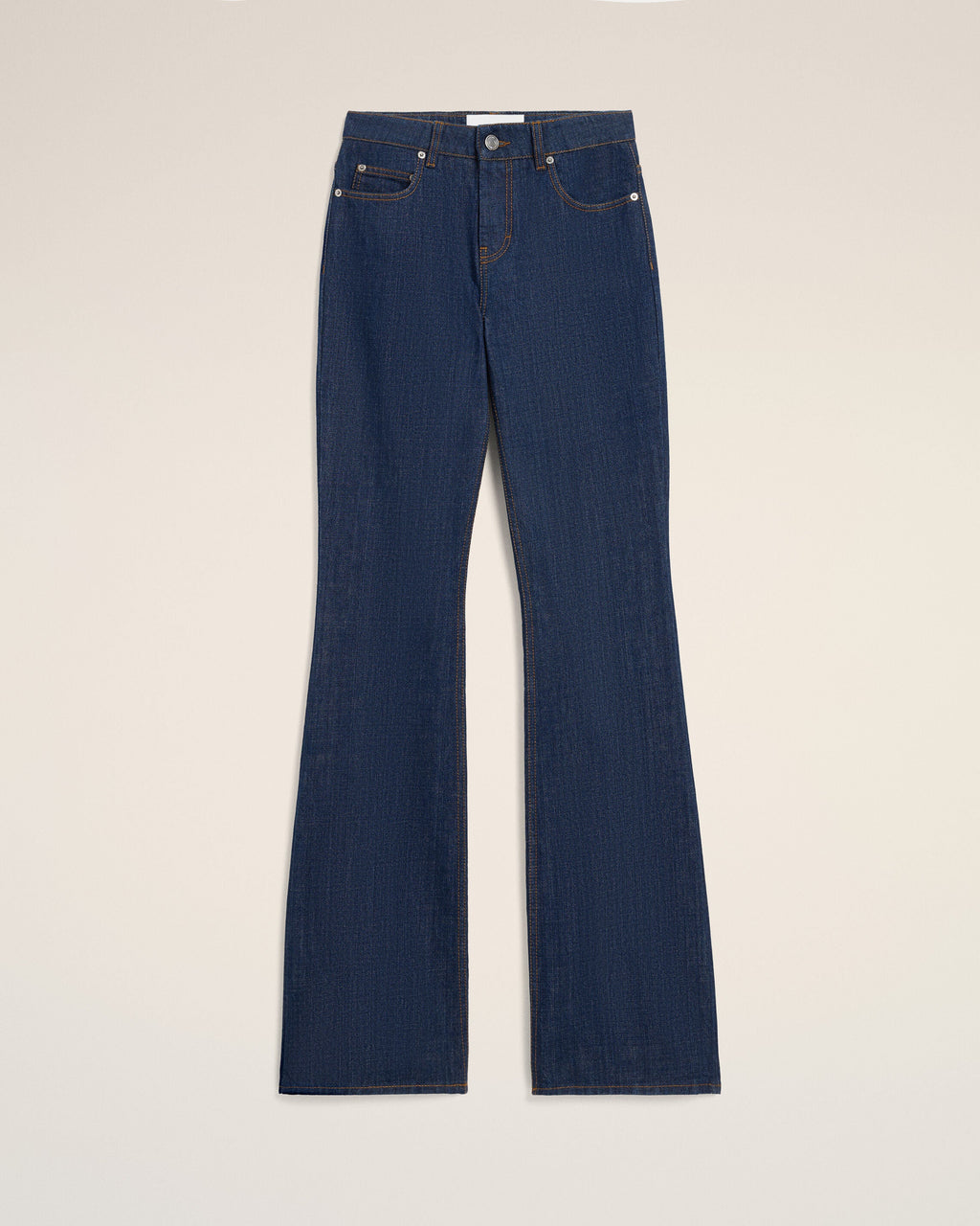 Blue Cotton Bootcut Fit Jeans