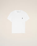 White Cotton Ami De Coeur Cropped T-shirt