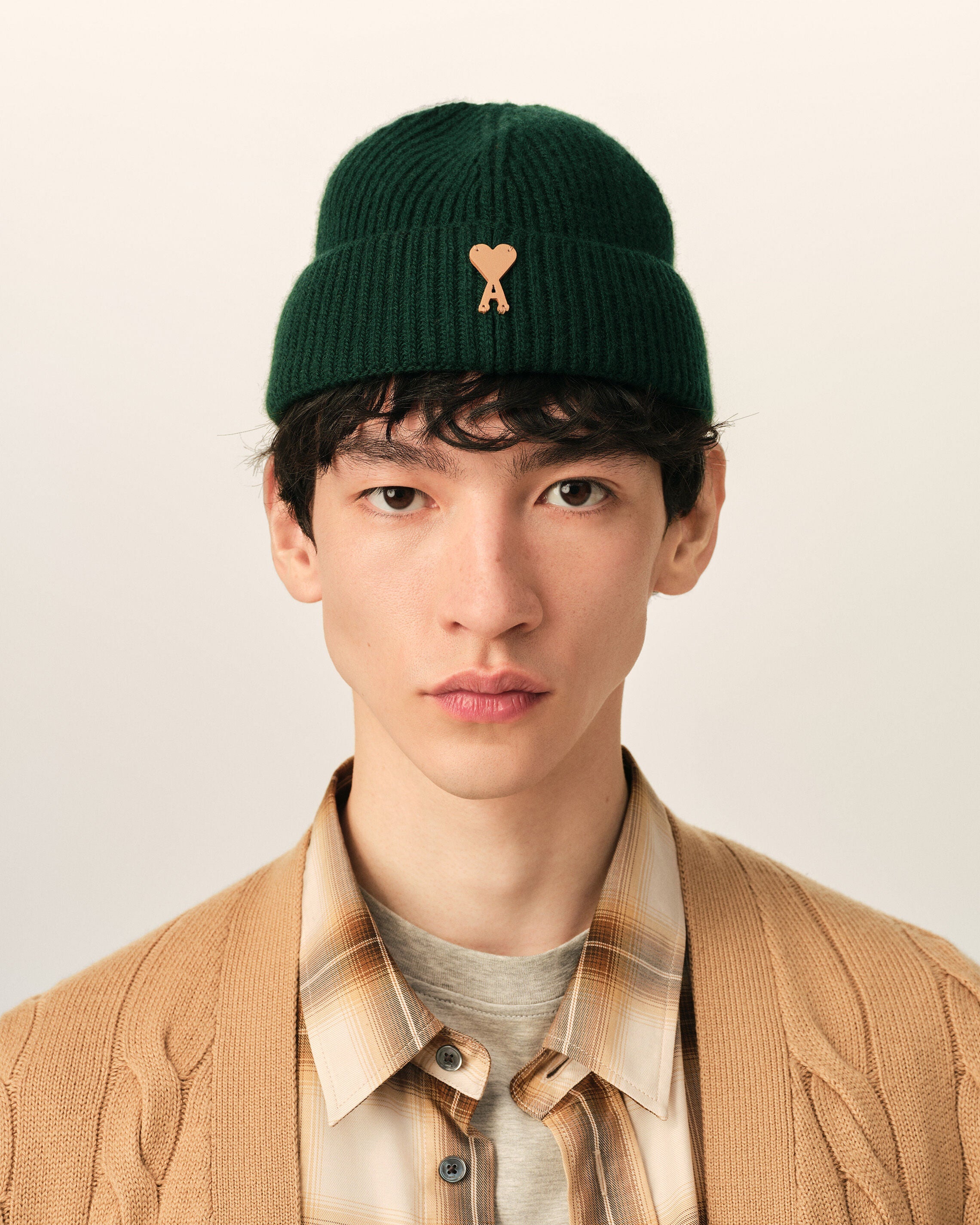 Green Wool Ami De Coeur Beanie