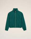 Green Cotton And Nylon Canvas Windbreaker