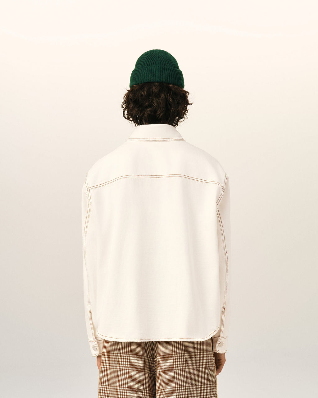 White Cotton Ami De Coeur Overshirt
