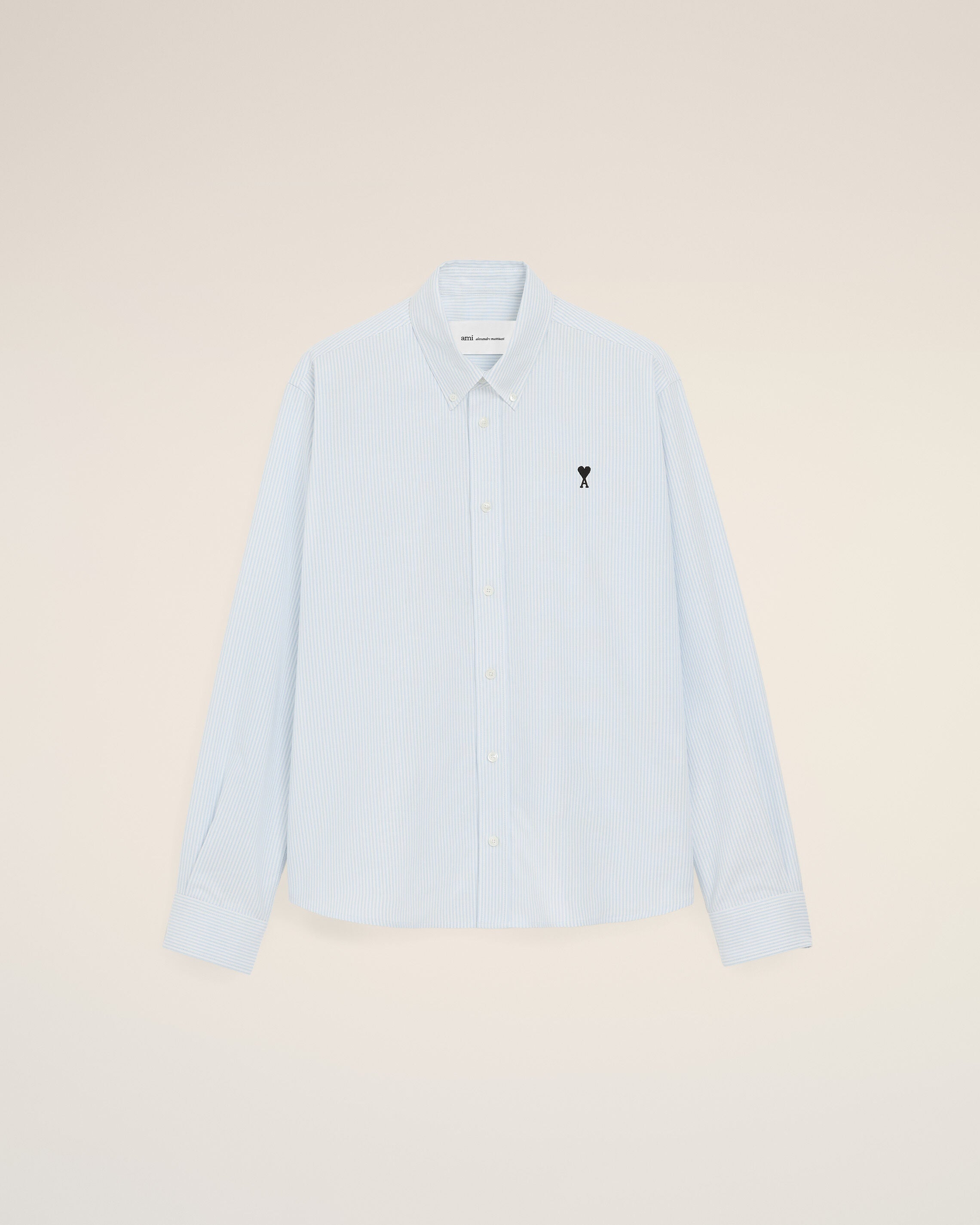Blue Cotton Ami De Coeur Oxford Shirt