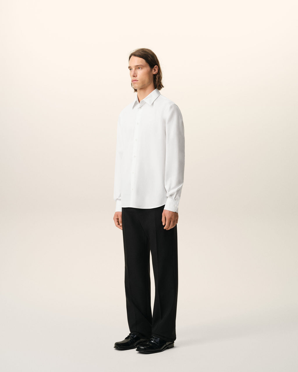 White Cotton Tailor Embroidered Ami De Coeur Shirt