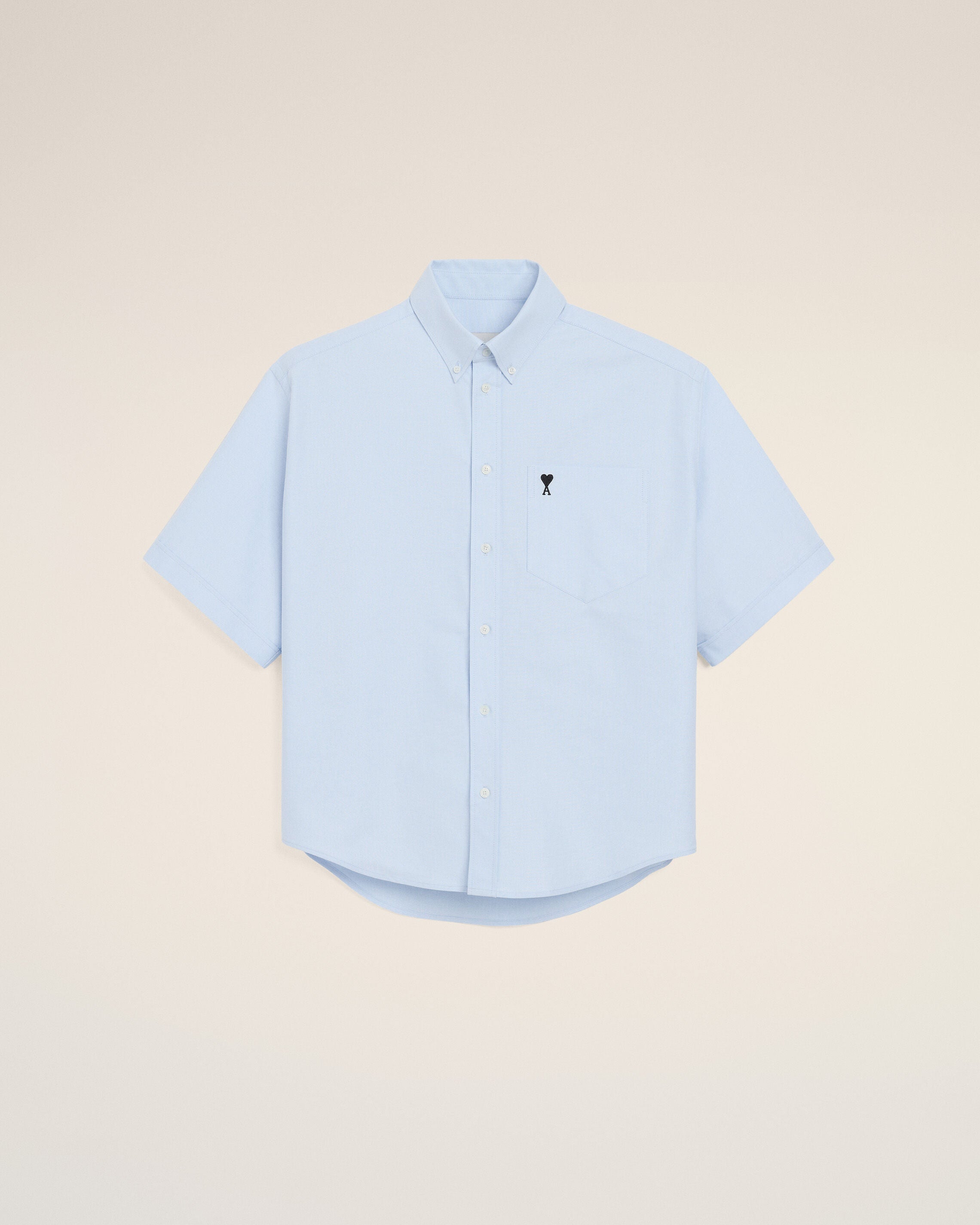 Blue Cotton Boxy Embroidered Ami De Coeur